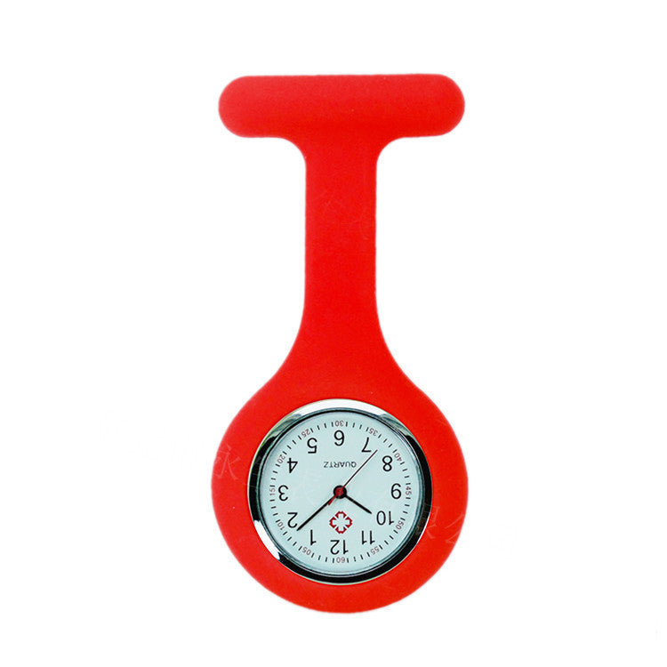 Silicone Nurse Watch Pin Pocket Watch Student Pocket Watch