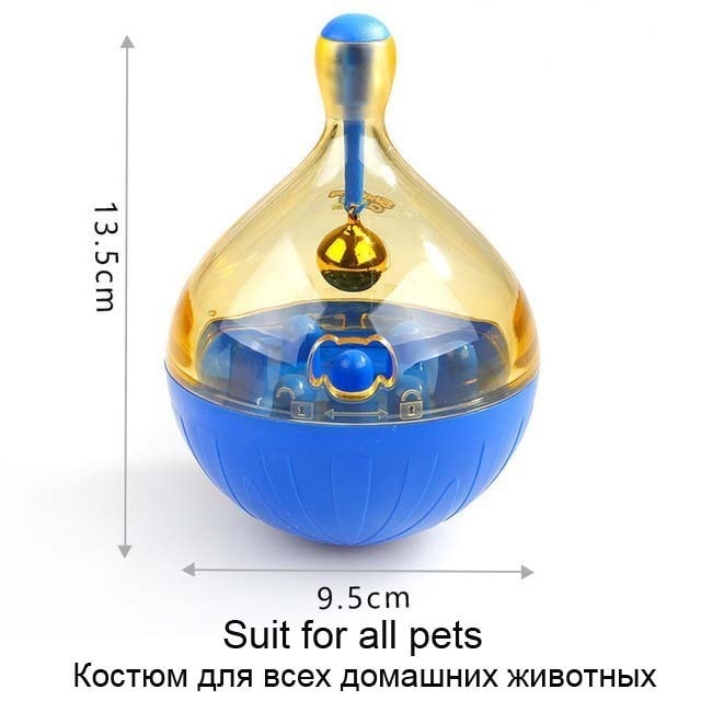 Interactive Dog Cat Food Treat Ball Bowl Toy Shaking Leakage Food Container