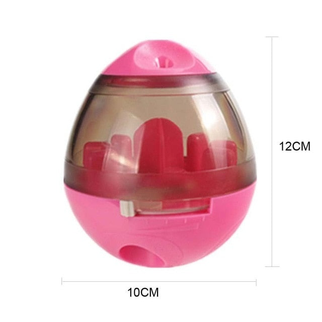 Interactive Dog Cat Food Treat Ball Bowl Toy Shaking Leakage Food Container
