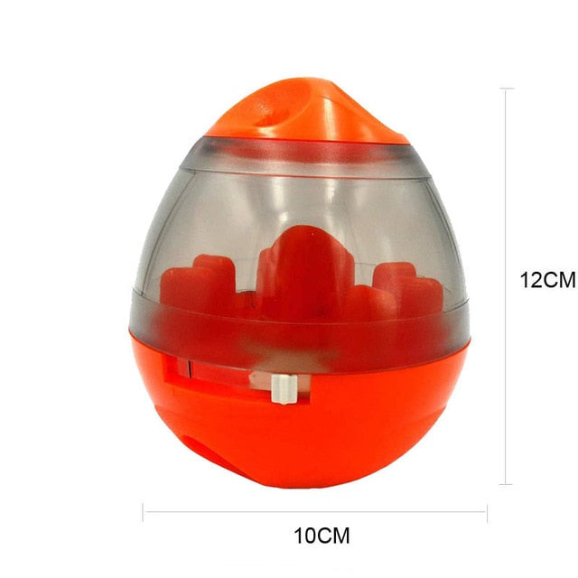 Interactive Dog Cat Food Treat Ball Bowl Toy Shaking Leakage Food Container