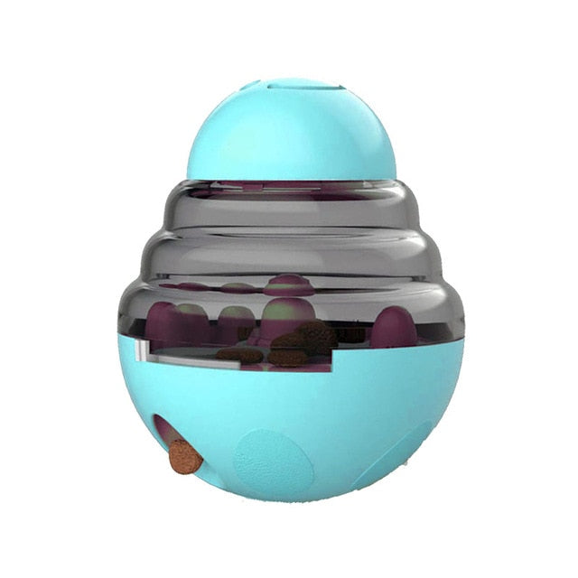 Interactive Dog Cat Food Treat Ball Bowl Toy Shaking Leakage Food Container