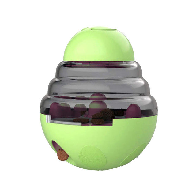 Interactive Dog Cat Food Treat Ball Bowl Toy Shaking Leakage Food Container