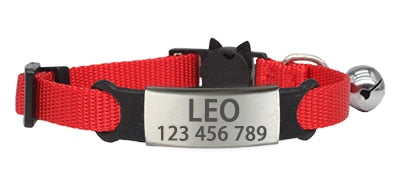 Personalized ID Free Engraving Cat Collar Safety Breakaway & Small Dog