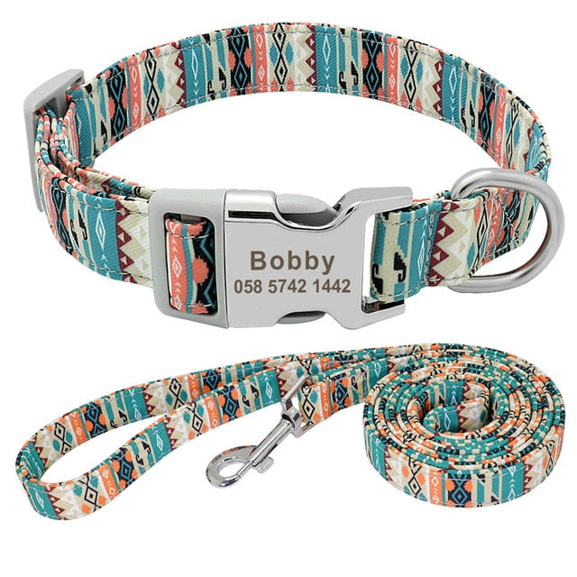 Pet Leash with Nameplate
