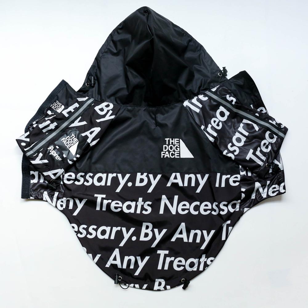 New Pet Dogs Clothes Raincoat For Big Fat Dogs Outdoor Jacket For Pets Fashion Windbreaker Hoodies