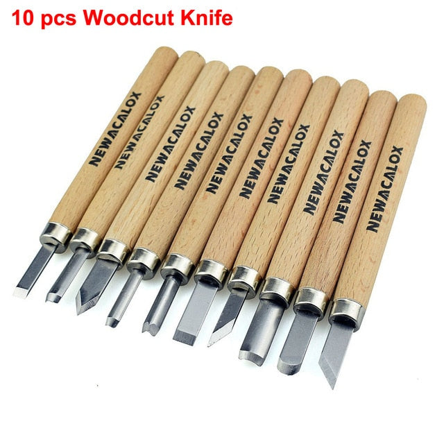 NEWACALOX DIY Pen Woodcut Knife Carving Tools