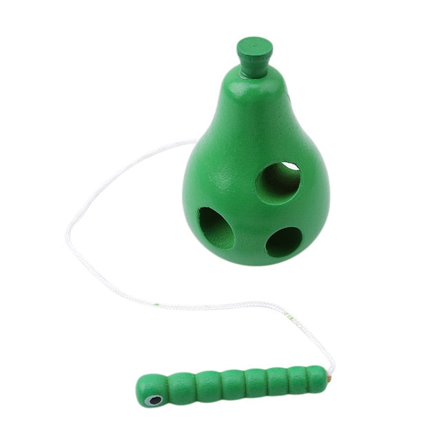 Boy Girls Montessori Wooden Toys Circles Bead Wire Maze Roller Coaster Puzzles toddler educational toys