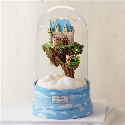 Mysterious Crystal Ball Romantic Rotating Music Box