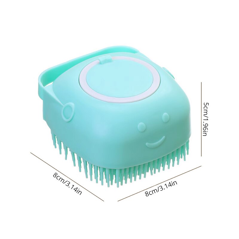 Pet Bathing Brush Soft Silicone Massager Shower Gel Bathing Brush Clean Tools Comb Dog Cat Cleaning Grooming Supplies
