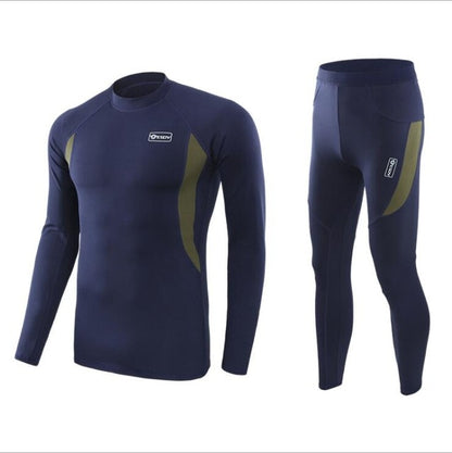 Winter Top quality new thermal underwear sets fleece sweat quick drying