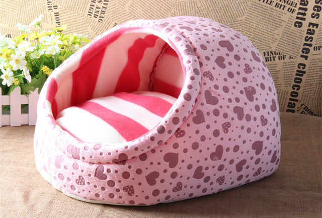 Pet bed house nest warm princess washable