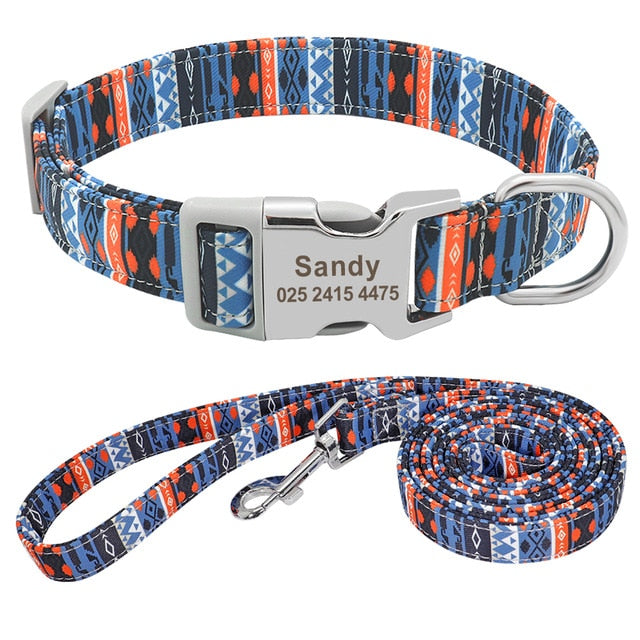 Pet Leash with Nameplate