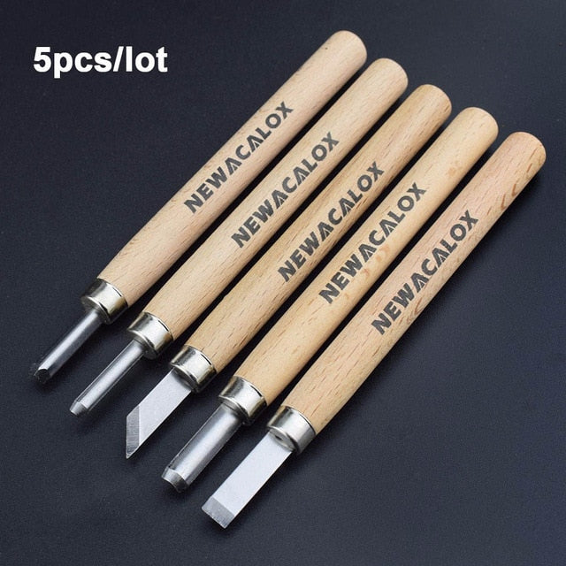 NEWACALOX DIY Pen Woodcut Knife Carving Tools