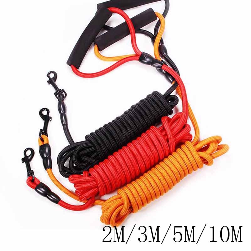 Long Nylon Dog leash Dogs Lead Pet Mountaineering Rope Outdoor Walking Training Leashes