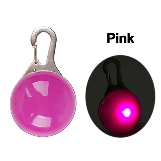 Nylon LED Pet Dog Collar, Night Safety Flashing Glow In The Dark Dog Leash
