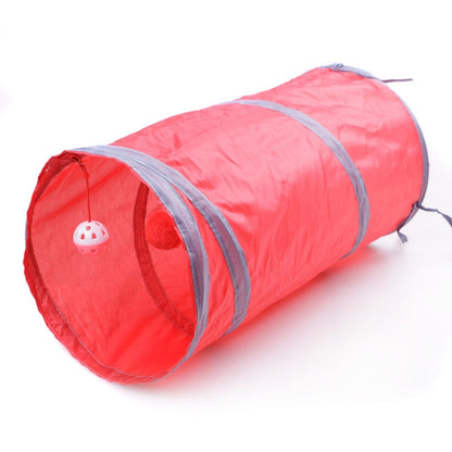 7 Color Funny Pet Cat Cave Tunnel Cat Play Rainbown Tunnel Brown Foldable 2 Holes Cat Tunnel Kitten Toy Bulk Toys Rabbit Tunnel