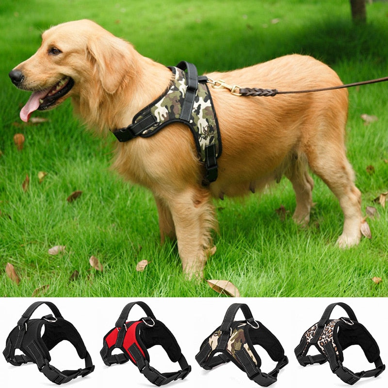 Nylon Heavy Duty Dog Pet Harness Collar Adjustable Padded