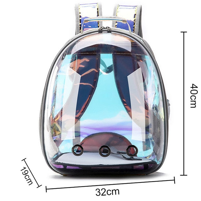 Cat bag Breathable Portable Pet Carrier backpack for cat and dog Transparent