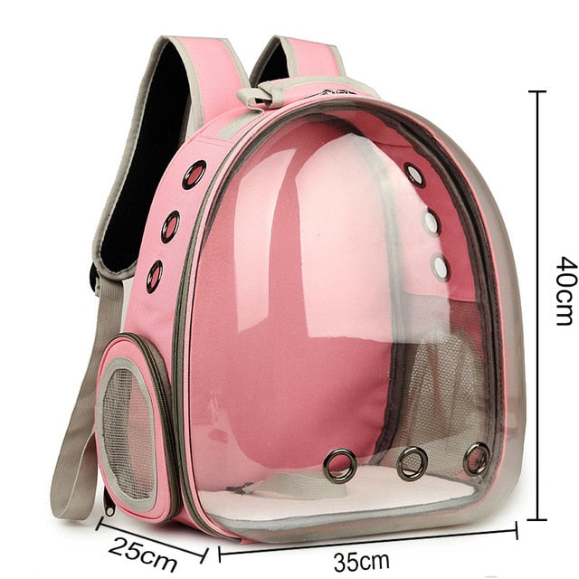 Cat bag Breathable Portable Pet Carrier backpack for cat and dog Transparent