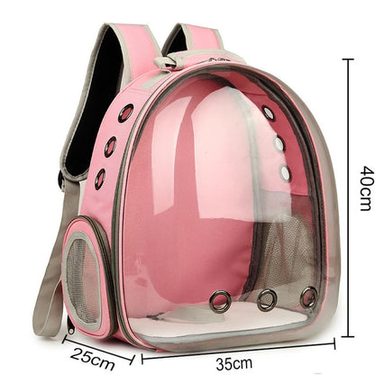 Cat bag Breathable Portable Pet Carrier backpack for cat and dog Transparent