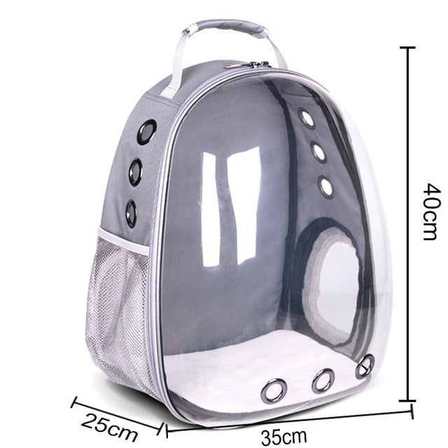 Cat bag Breathable Portable Pet Carrier backpack for cat and dog Transparent