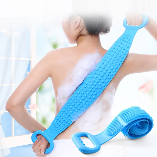 Silicone Bath Towels Rubbing Back Massage Scrubber Brushes