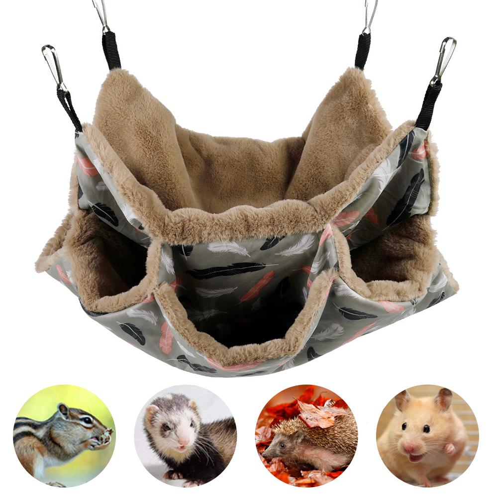 Small Pet Bed Hamster Hammock Double-layer Hammock Hanging Bed