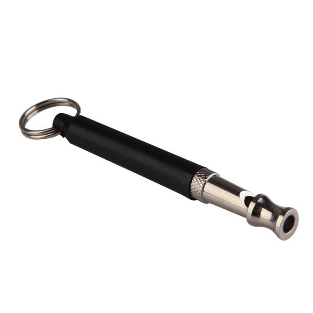 New 1pcs Black Two-tone Ultrasonic Flute Dog Whistles for Training