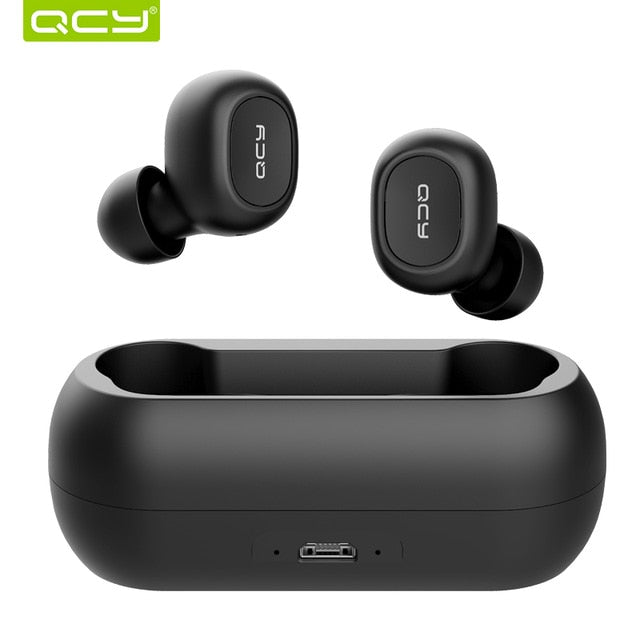QCY T1C TWS 5.0 Bluetooth 3D stereo wireless earphones with dual microphone