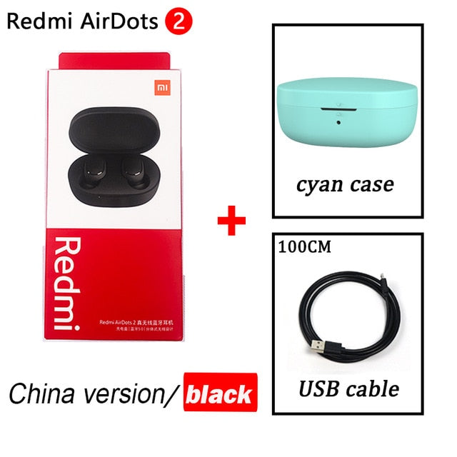 xiaomi Airdots s TWS Wireless earphone Voice control Bluetooth 5.0