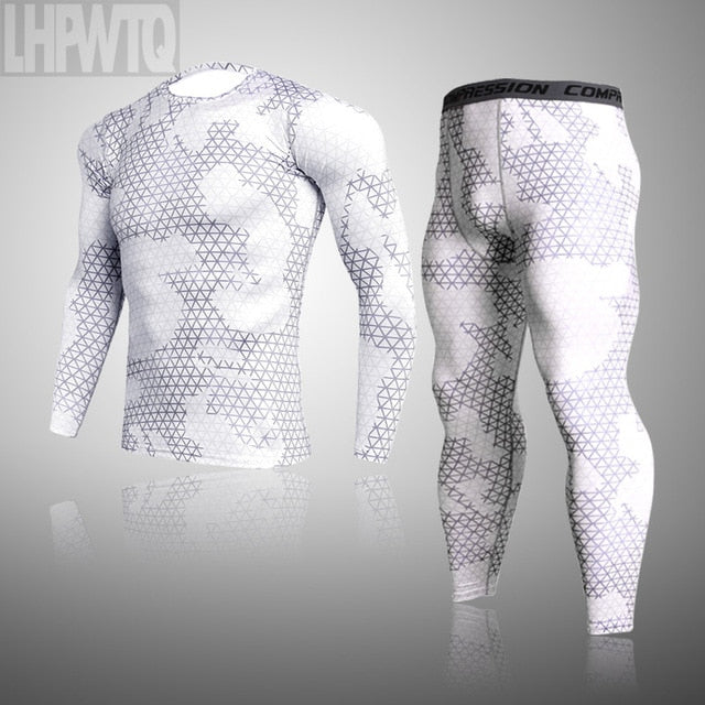 Men's Thermal Underwear  Camouflage  Long Johns Set