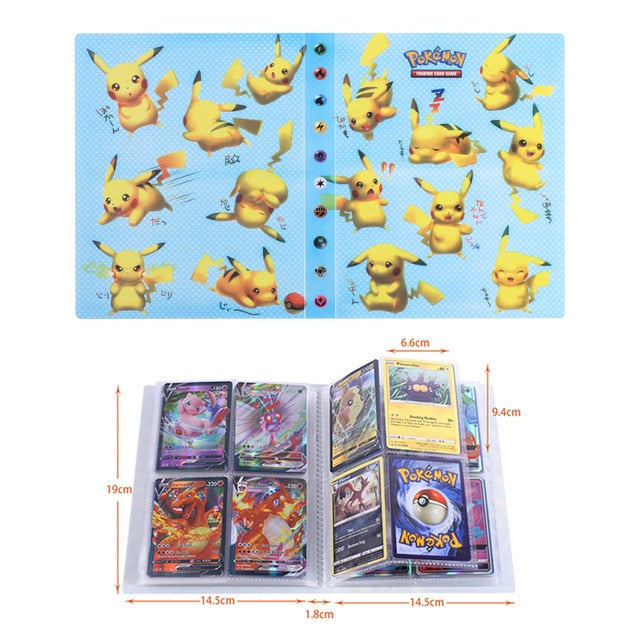NEW 240pcs Characters Card Collection Notebook Game Card Playing Album Pokemones