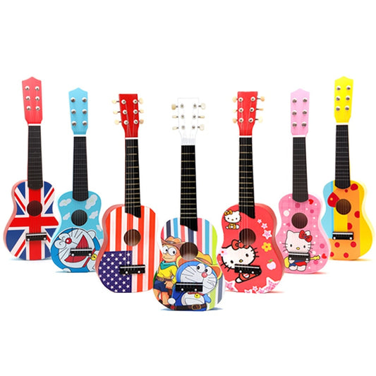 Children Toy Guitar 6 Strings Wooden