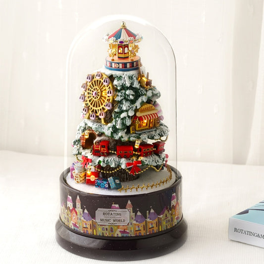 Mysterious Crystal Ball Romantic Rotating Music Box