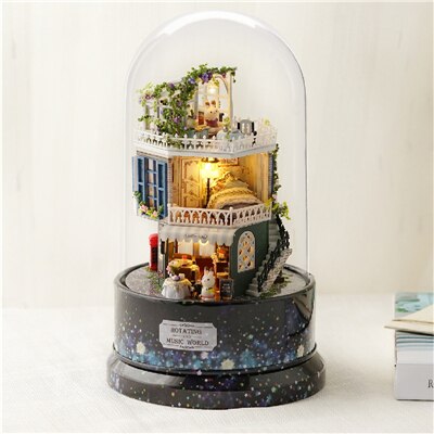 Mysterious Crystal Ball Romantic Rotating Music Box