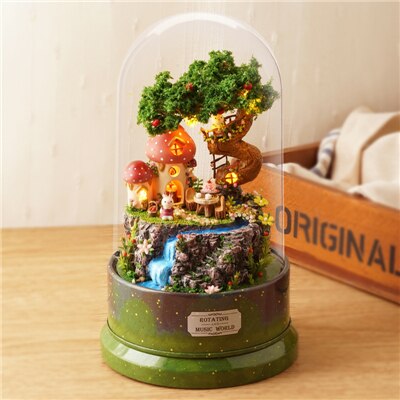 Mysterious Crystal Ball Romantic Rotating Music Box