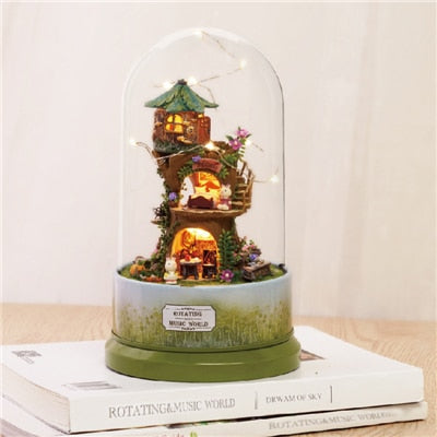 Mysterious Crystal Ball Romantic Rotating Music Box