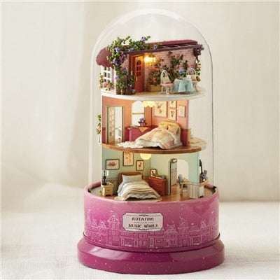 Mysterious Crystal Ball Romantic Rotating Music Box