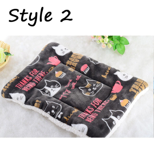 Large Pet Dog Cat Bed Puppy Cushion House Pet Soft Warm Kennel Dog Mat Blanket