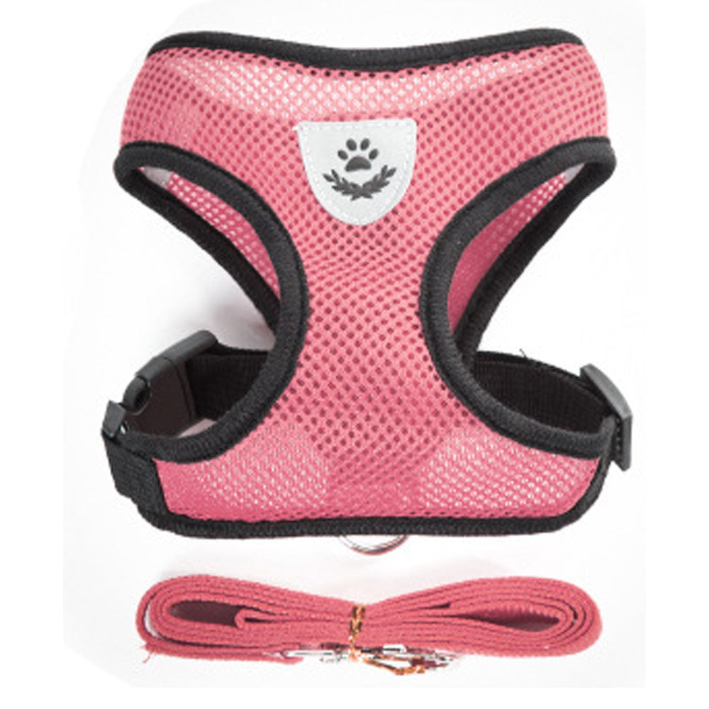 Nylon Mesh Harness And Leash Breathable Cats & Small Dog